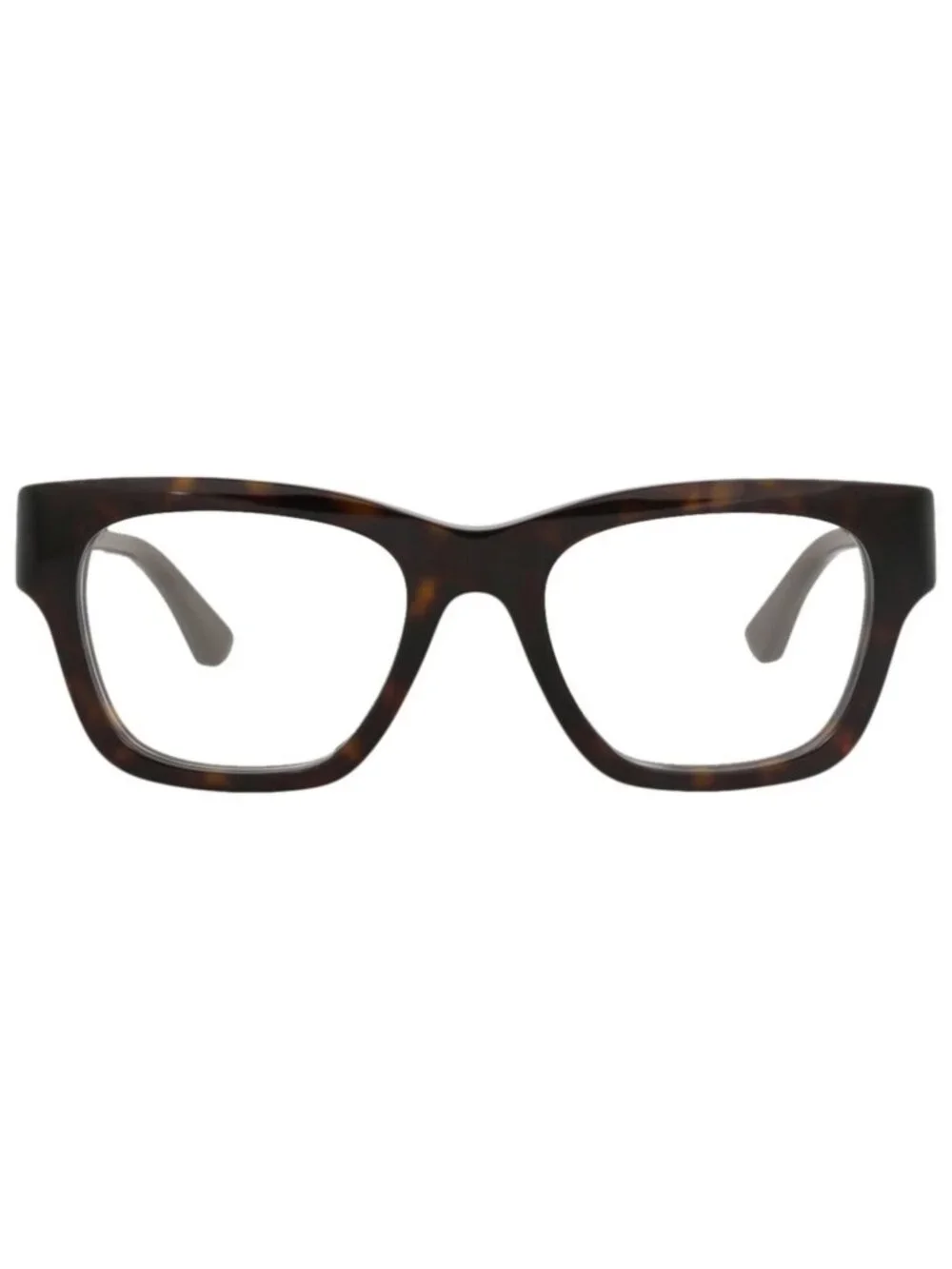 New Gucci Women's Eyeglasses Square Rectangle Recycled Acetate Frame Mens Havana